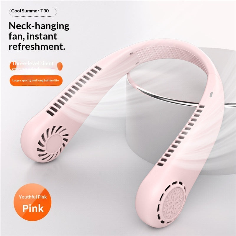 Messiah Luxe cooling neck fan in pink