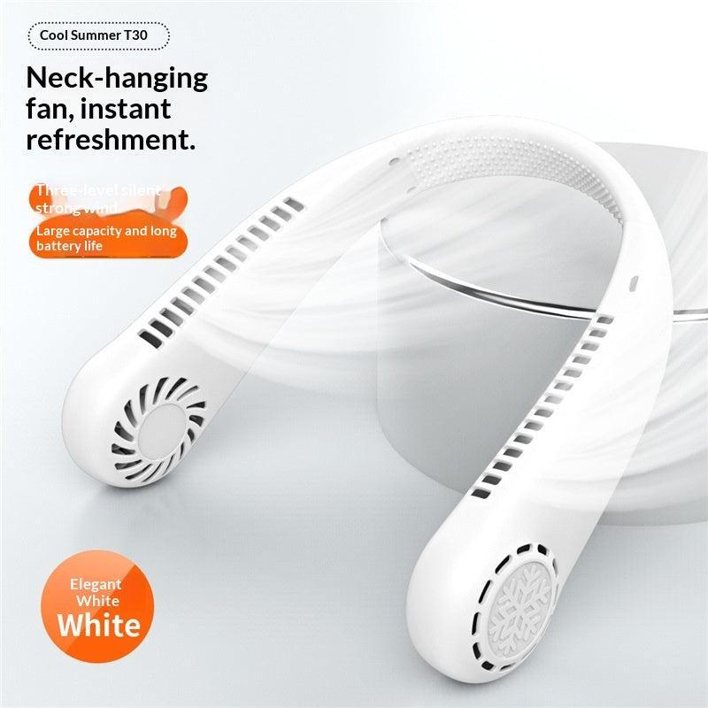 Messiah Luxe cooling neck fan in white