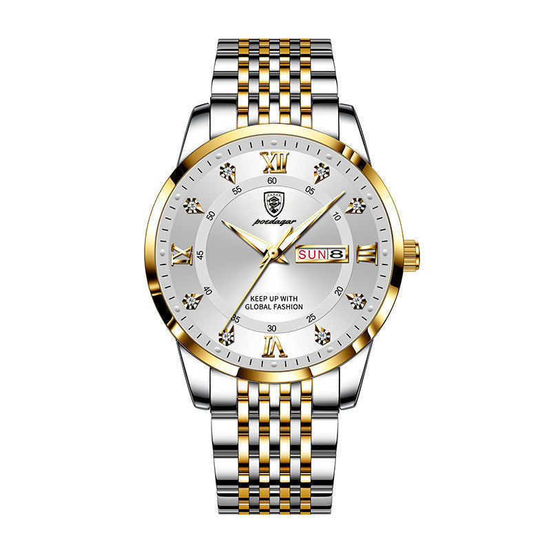 Messiah Luxe Sovereign watch in gold and white